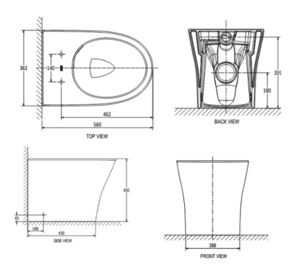 Bồn cầu đặt sàn American Standard VF-2141S