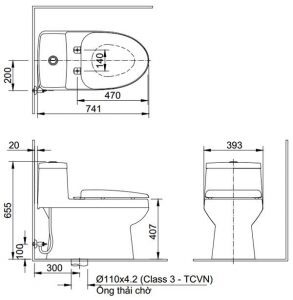 Bồn cầu điện tử Inax AC-939+CW-KA22AVN