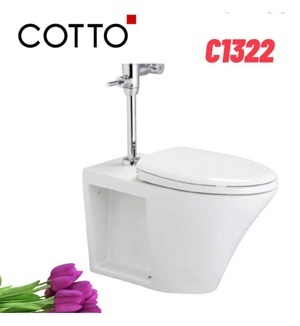 Bồn cầu dùng van xả Cotto C1322