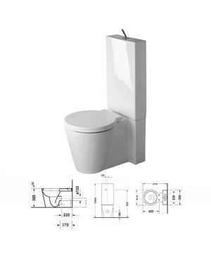 Bồn cầu HAFELE Duravit 588.45.475 -  Hoàn chỉnh