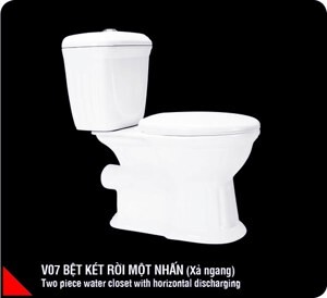 Bồn cầu hảo cảnh V07(tay gạt)