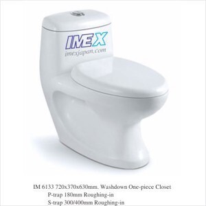 Bồn cầu Imex IM 6153B - 1 khối