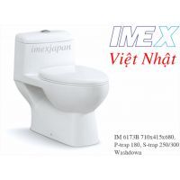 Bồn cầu Imex IM 6173B - 1 khối