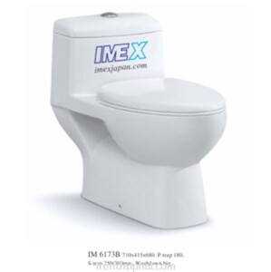 Bồn cầu Imex IM 6173B - 1 khối