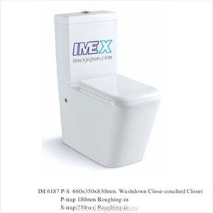 Bồn cầu Imex IM 6187 - 1 khối