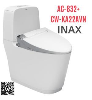 Bồn cầu Inax 2 khối AC-832/CW-KA22AVN nắp rửa điện tử