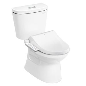 Bồn cầu Inax 2 khối C-306A + Nắp rửa điện tử CW-H17VN