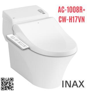 Bồn cầu Inax AC-1008R + CW-H17VN, nắp rửa điện tử