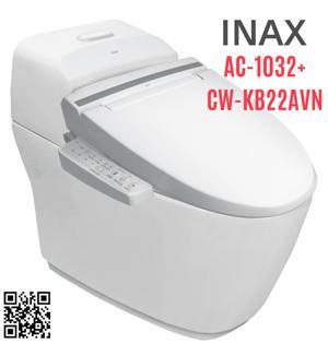 Bồn cầu Inax AC-1032+CW-KB22AVN - 1 khối, nắp rửa điện tử