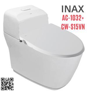 Bồn cầu Inax AC-1032+CW-S15VN - 1 khối, nắp rửa cơ