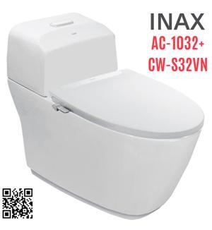 Bồn cầu Inax AC-1032+CW-S32VN - 1 khối, nắp rửa cơ