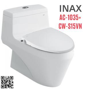 Bồn cầu Inax AC-1035+CW-S15VN (Nắp shower toilet)