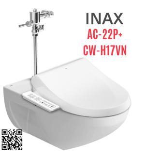 Bồn cầu Inax AC-22P+CW-H17VN, nắp điện tử