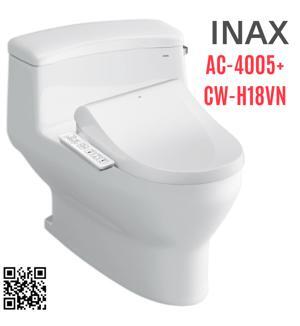 Bồn cầu inax AC-4005+CW-H18VN - 1 khối, nắp rửa điện tử