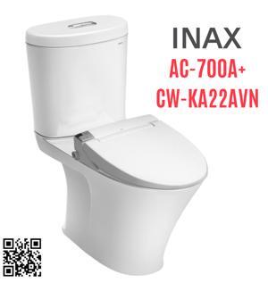 Bồn cầu Inax AC-700A+CW-KA22AVN - 2 khối, nắp điện tử