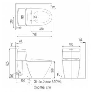 Bồn cầu Inax AC-918R+CW-KA22AVN