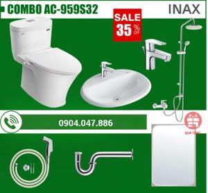 Bồn cầu Inax AC-959A+CW-S32VN - 1 khối, nắp rửa cơ