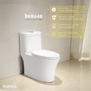 Bồn cầu liền khối Korest BKR648