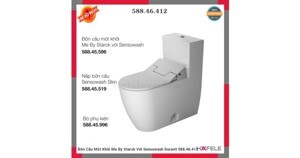 Bồn cầu một khối Me By Starck Với Sensowash Duravit 588.46.412