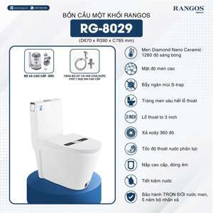 Bồn cầu một khối Rangos RG-8029