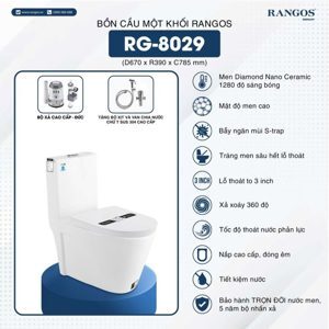 Bồn cầu một khối Rangos RG-8029