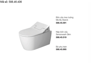 Bồn cầu nắp điện tử Duravit 588.46.406