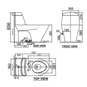 Bồn cầu nắp rửa điện tử American Standard VF-2011PR