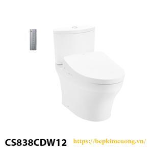 Bồn cầu nắp rửa điện tử TOTO 2 khối CS838CDW12