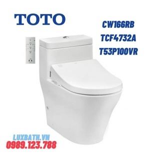 Bồn cầu nắp rửa điện tử Toto CW166RB/TCF4732A/T53P100VR