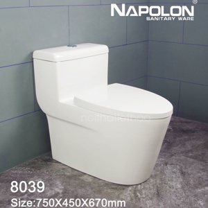 Bồn cầu Napolon 8039 - 1 khối