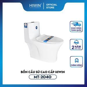 Bồn cầu sứ tráng men chống bám bẩn Hiwin MT-2040