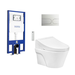 Bồn cầu Toto CW822REA/TCF24460AAA/WH172AT/TCA465 - Nắp điện tử treo tường