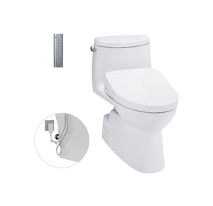 Bồn cầu Toto một khối kèm nắp rửa Washlet MS905W11