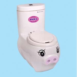 Bồn cầu trẻ em Thiên Thanh Piggy P0217TS2T