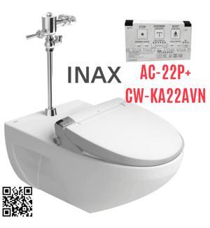 Bồn cầu treo tường INAX AC-22P+CW-KA22AVN, nắp điện tử