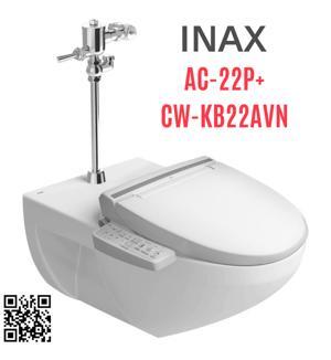 Bồn cầu treo tường INAX AC-22P+CW-KB22AVN, nắp điện tử