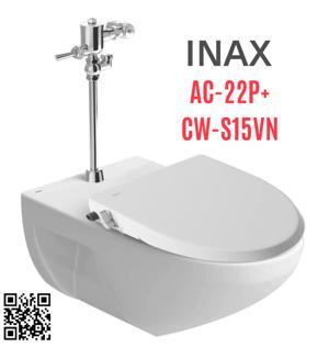 Bồn cầu treo tường INAX AC-22P + CW-S15VN nắp rửa cơ