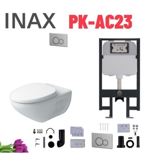 Bồn cầu treo tường inax AC-23PVN (Nắp êm)