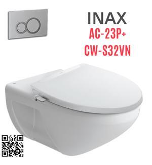 Bồn cầu treo tường INAX AC-23P + CW-S32VN nắp rửa cơ