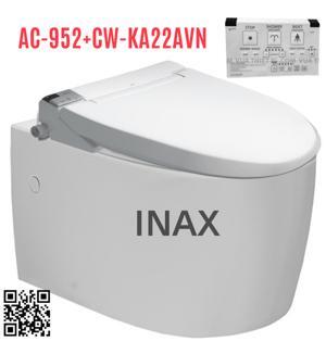 Bồn cầu treo tường Inax AC-952+CW-KA22AVN, nắp điện tử