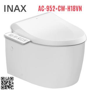 Bồn cầu treo tường Inax AC-952+CW-H18VN, nắp điện tử