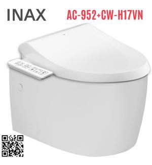 Bồn cầu treo tường Inax AC-952+CW-H17VN, nắp điện tử