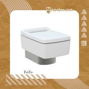 Bồn cầu treo tường Toto Renesse CW512YR + Nắp đóng êm TC501CVK (Hộp che đáy bằng kim loại)