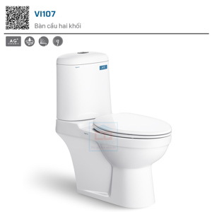 Bồn cầu Viglacera BS107, 2 khối