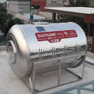 Bồn inox Đại Thành Vigo 1000L, ngang, SUS 316