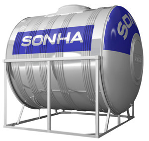 Bồn Inox Sơn Hà Ngang SH-2000 - 2000 lít , Ф1380