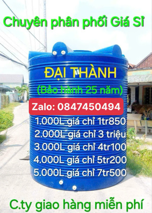 Bồn nhựa cao cấp Đại Thành 5000 lít đứng