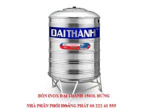 Bồn nước inox Đại Thành 4500 lít đứng
