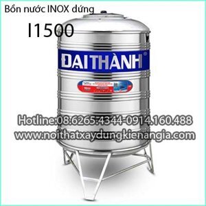 Bồn nước inox Đại Thành I1.500 Đứng