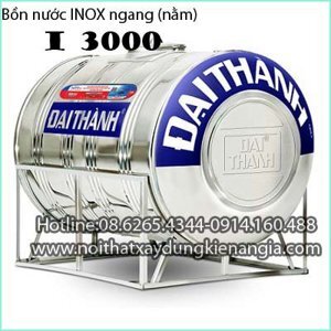 Bồn nước inox Đại Thành I3000 ngang